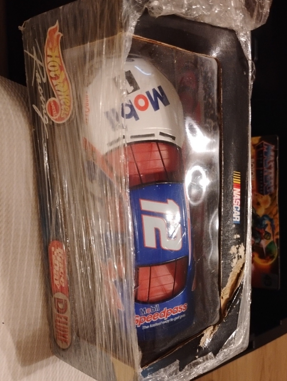 (R-2) Mobil Speedpass #12 Die Cast Race Car Nascar